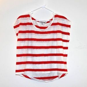 Forever 21 Floral Patterned Embroidery T-Shirt